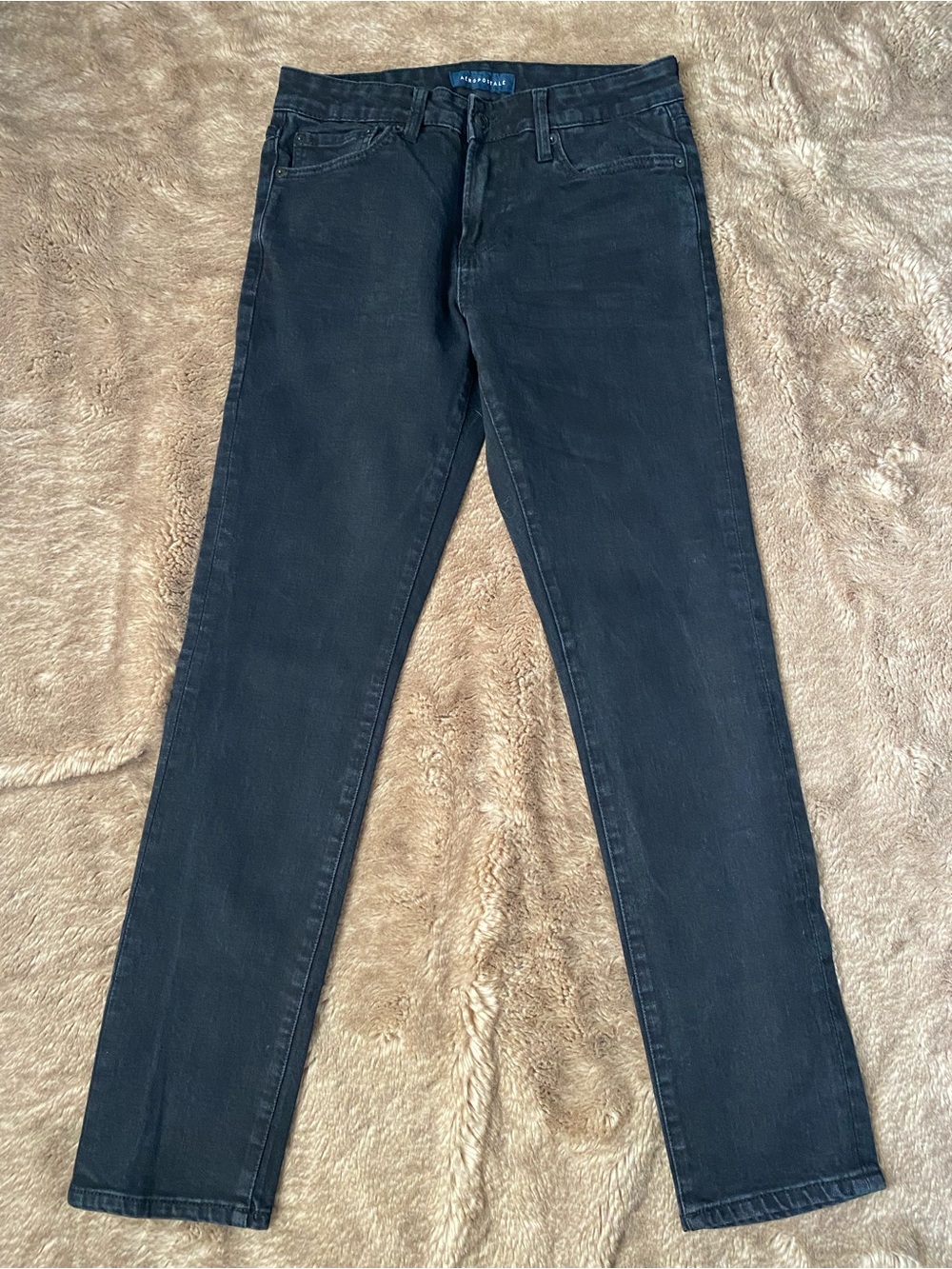 Aeropostale Men Skinny Jeans - Charcoal Black
